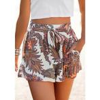Lascana Strandshort met striklint en paisley print,, Kleding | Dames, Broeken en Pantalons, Verzenden, Nieuw