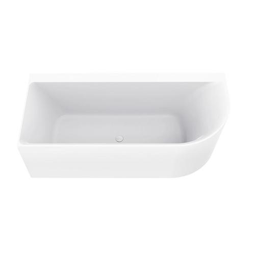 Hoekbad BWS Jordan Links 180x80 Cm Mat Wit Waste Mat Wit, Doe-het-zelf en Verbouw, Sanitair, Bad, Nieuw, Ophalen of Verzenden