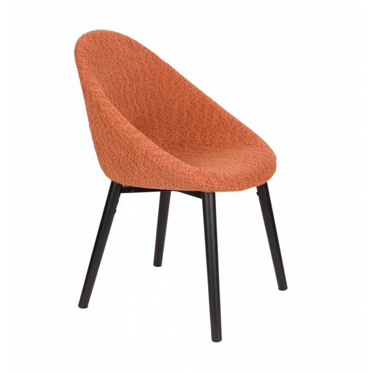 *WOONWINKEL* Dutchbone Fenna Kuip Eetkamerstoel Terracotta, Huis en Inrichting, Stoelen, Nieuw, Verzenden