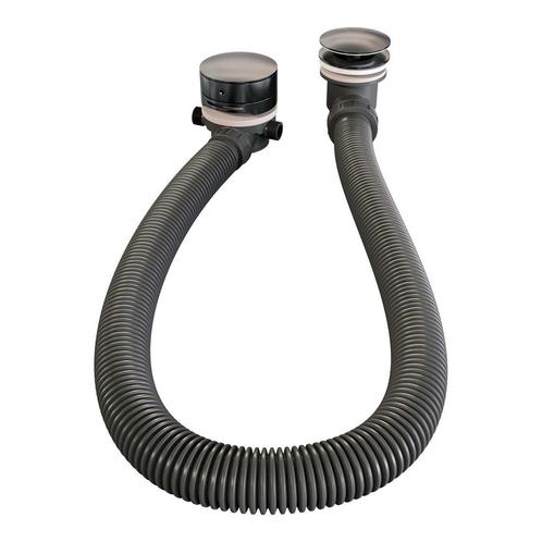 Badafvoer met Overloop Badvulcombinatie Brauer Gunmetal, Doe-het-zelf en Verbouw, Buizen en Afvoer, Ophalen of Verzenden
