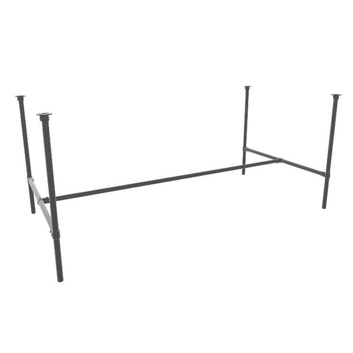 Steigerbuis Tafel Wolfsberg | Zwart 48.3 MM | Dop | DIY | Bo, Huis en Inrichting, Tafels | Eettafels, Ophalen of Verzenden