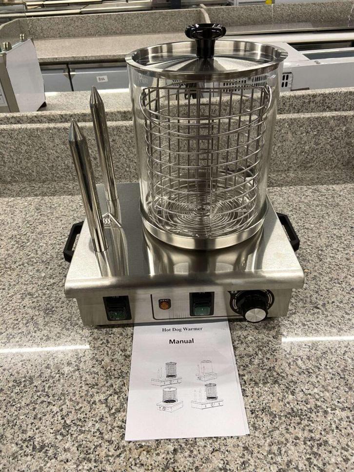 RVS Hotdogkoker Hotdogwarmer Hotdog Warmtestaven 230V Horeca, Zakelijke goederen, Horeca | Keukenapparatuur, Nieuw in verpakking