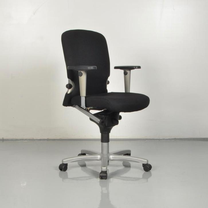 Bureaustoel Haworth Comforto 77 - Zwart - Opnieuw, Zakelijke goederen, Kantoor en Winkelinrichting | Kantoormeubilair en Inrichting