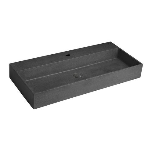Wastafel Sapho Quadrado 96x44 cm Zwart, Doe-het-zelf en Verbouw, Sanitair, Overige typen, Nieuw, Ophalen of Verzenden