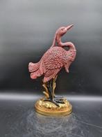 Beeld, Large Crane Bird Statue - 39.5 cm - Polysteen