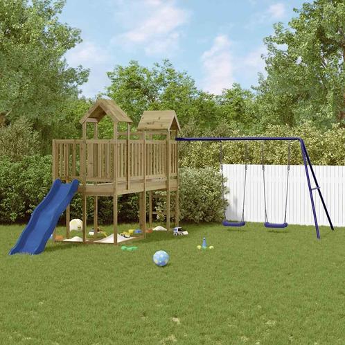 vidaXL Speelhuis geïmpregneerd grenenhout, Kinderen en Baby's, Speelgoed | Buiten | Speeltoestellen, Nieuw, Verzenden