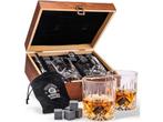 Veiling - Whisky set 8 Koelstenen en 2 Whiskey Glazen, Tickets en Kaartjes, Kortingen en Cadeaubonnen
