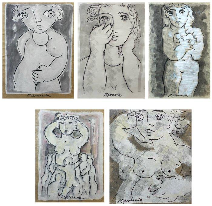 Danilo Ravenda (1933) - Senza titolo, Antiek en Kunst, Kunst | Schilderijen | Modern