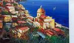 Vincenzo Somma (1955) - Night in Positano, Antiek en Kunst