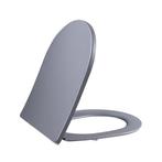 Toiletzitting Met Deksel BWS Fair One Touch Mat Grijs, Ophalen of Verzenden, Nieuw, Overige typen