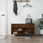 vidaXL Schoenenbank 102x35x55 cm bewerkt hout sonoma, Huis en Inrichting, Kasten | Schoenenrekken, Verzenden, Nieuw