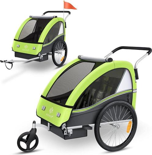 KESSER® Fietsaanhanger - Kinderaanhanger - Max. 40kg - Groen, Huis en Inrichting, Overige Huis en Inrichting, Nieuw, Verzenden