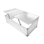 vidaXL Koude bak met 2 deksels 110x55x41 cm, Tuin en Terras, Verzenden, Nieuw