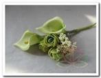 Corsage calla - miniroos pick groen /s voor bruiloft en, Ophalen of Verzenden, Nieuw