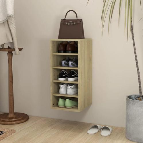 vidaXL Schoenenkast 31,5x35x70 cm bewerkt hout sonoma, Huis en Inrichting, Kasten | Schoenenrekken, Nieuw, Verzenden