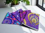 4 Fat quarters - Paars mix Quiltstoffen / Patchwork stoffen, Ophalen of Verzenden, Nieuw