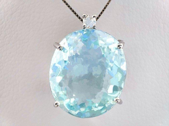 Zonder minimumprijs - Ketting met hanger - 18 karaat Witgoud, Sieraden, Tassen en Uiterlijk, Antieke sieraden