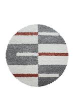 Rond Shaggy Vloerkleed | Gala | Terra | 200x200 cm, Verzenden, Nieuw