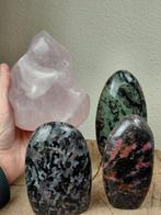 Collectie edelstenen - Merliniet, Rhodoniet, Kambaba Jaspis, Verzamelen, Mineralen en Fossielen