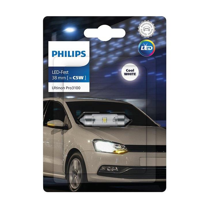 Philips SV8.5 Festoon 38mm Wit 12V, Auto-onderdelen, Verlichting, Nieuw, Ophalen of Verzenden