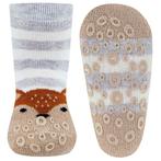 Antislipsokken Ewers Babymaat - Lila & Creme & Beige met Vos, Kinderen en Baby's, Babykleding | Schoentjes en Sokjes, Meisje, Nieuw