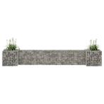 vidaXL Gabion plantenbak H-vormig 260x40x40 cm staaldraad, Tuin en Terras, Bloembakken en Plantenbakken, 100 cm of meer, Verzenden