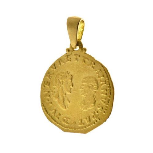 Munthanger - 18 karaat Geel goud, Sieraden, Tassen en Uiterlijk, Antieke sieraden