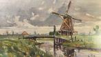 Belgische school (XX) - Molen aan het water, Antiek en Kunst