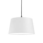 Moderne hanglamp zwart met witte kap 45 cm - Pendel, Huis en Inrichting, Lampen | Hanglampen, Nieuw, Kunststof, Modern, 75 cm of meer