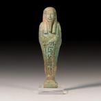 Oude Egypte, late periode faience FIJNE Ushabti van Generaal