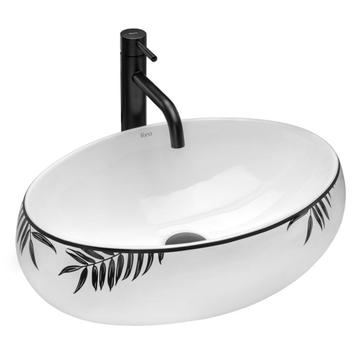 REA Ovale opzetwastafel - keramiek - glans wit - 49x34x14... beschikbaar voor biedingen