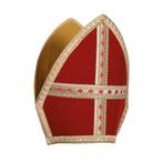 Luxe mijter katoenfluweel, Hobby en Vrije tijd, Verzenden, Nieuw, Feestartikel