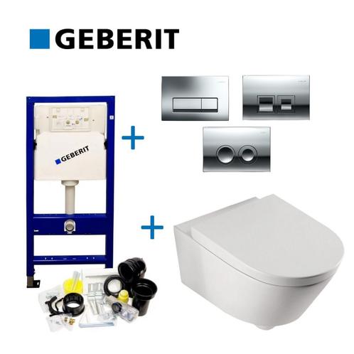 Geberit UP100 Toiletset Compleet | Inbouwreservoir | BWS, Doe-het-zelf en Verbouw, Sanitair, Overige typen, Nieuw, Ophalen of Verzenden