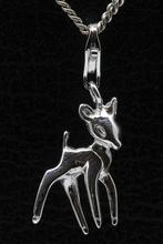 Zilveren Bambi - Ree hanger en/of bedel, Verzenden, Nieuw
