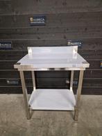 Werktafel | opstaande rand | RVS | 80x60 cm, Gebruikt, RVS Meubilair