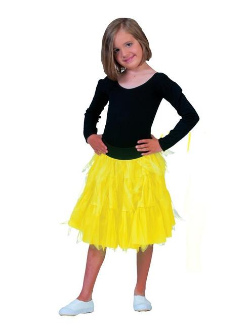 Fancy petticoat neon geel kind, Kleding | Dames, Carnavalskleding en Feestkleding, Nieuw, Ophalen of Verzenden