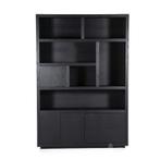 Kabinet Helsinki - 150cm - Zwart - 95725 - bergkasten, Huis en Inrichting, Nieuw, Overige materialen