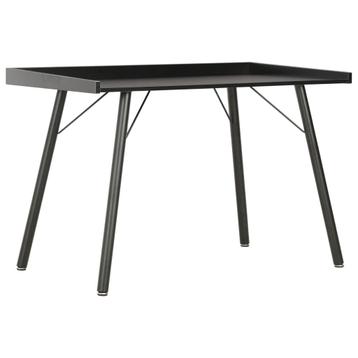vidaXL Bureau 90x50x79 cm zwart