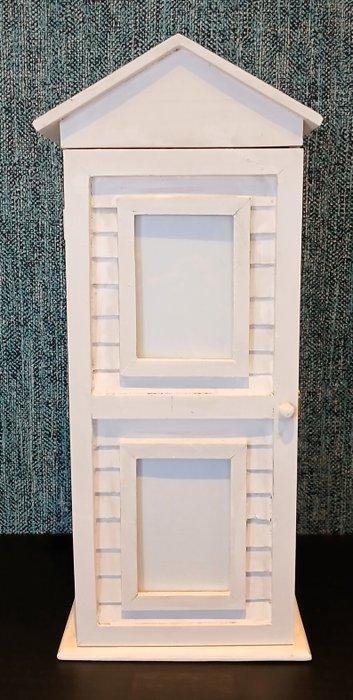 Medicijnkastje - Vurenhout - Een houten strandhuisje kast, Antiek en Kunst, Curiosa en Brocante