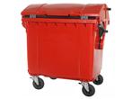 4-wiel kunststof afvalcontainer - 1100 liter - rond deksel -, Ophalen of Verzenden