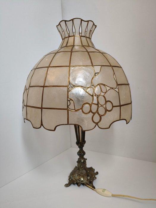 Tafellamp - Parelmoer - Schelp Tiffany-style, Antiek en Kunst, Curiosa en Brocante