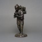 Gepatineerd brons - Sealed “Tokumitsu”  - Okimono  van