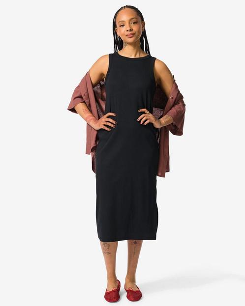 HEMA Damesjurk Dania zwart, Kleding | Dames, Jurken, Nieuw, Verzenden