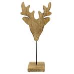 staand hert mango hout h41 d18x10cm, Huis en Inrichting, Woonaccessoires | Overige, Verzenden, Nieuw