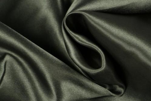 https://onlinestoffenwinkel.nl/satijn-stof-donkergrijs/, Hobby en Vrije tijd, Stoffen en Lappen, 120 cm of meer, 200 cm of meer