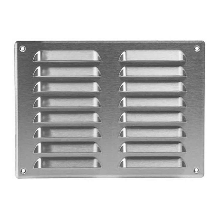 Europlast metalen ventilatierooster rechthoekig rvs 260 x, Doe-het-zelf en Verbouw, Ventilatie en Afzuiging, Ophalen of Verzenden