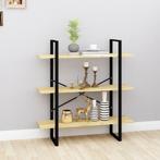vidaXL Boekenkast met 3 schappen 100x30x105 cm massief, Huis en Inrichting, Kasten | Boekenkasten, 100 tot 150 cm, Verzenden, 100 tot 150 cm