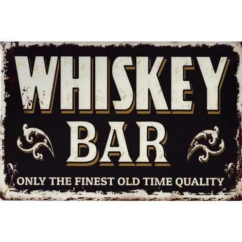 Wandbord Reclamebord Whiskey whisky whiskeybar bord, Verzamelen, Posters, Nieuw, A4 of kleiner, Overige onderwerpen, Rechthoekig Liggend