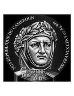 Kameroen. 5000 Francs DECAMERON Boccaccio 5 Oz mit COA und