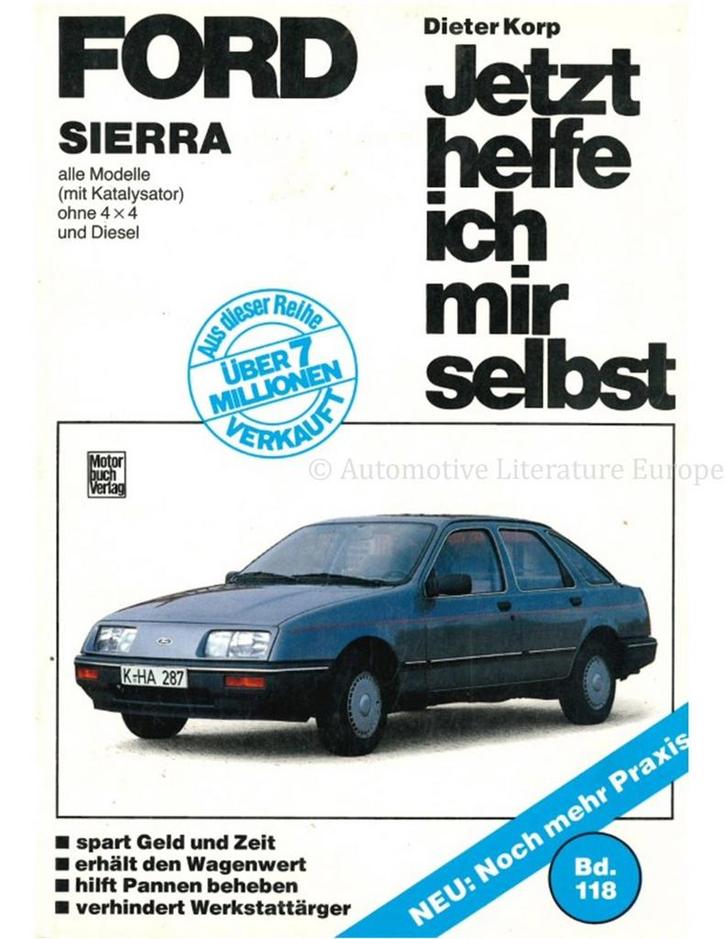 1982-1988 FORD SIERRA VRAAGBAAK DUITS, Auto diversen, Handleidingen en Instructieboekjes
